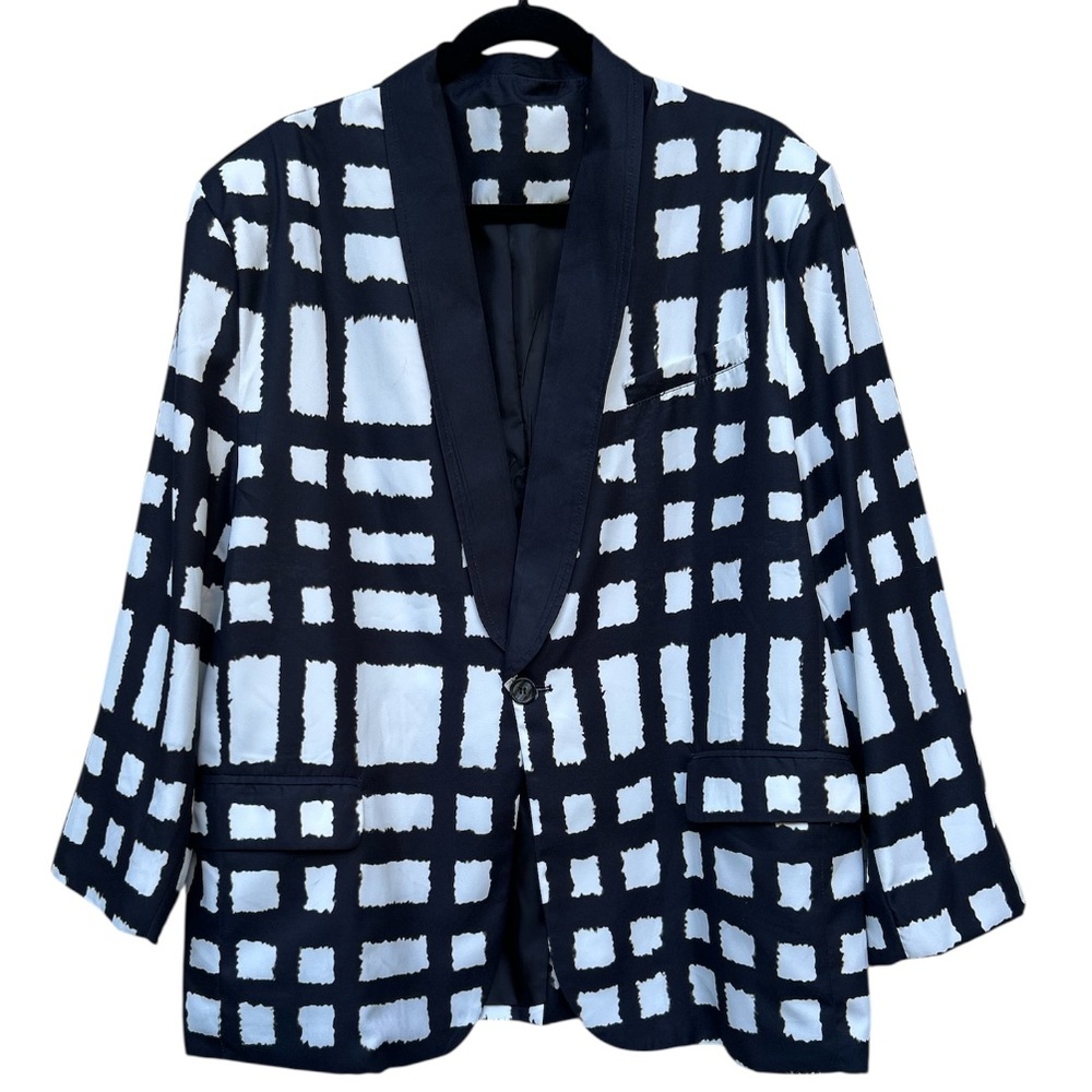 Geometric lightweight men’s blazer XL 50 R
